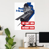 Vrouwen in de oorlog poster (Thuiskantoor)