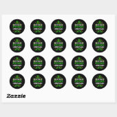 Vrouwen in de Pitcher Baseball St. Patricks Day Bo Ronde Sticker (Vel)