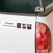 Vrouwen in de politiek bumpersticker (Op Truck)