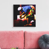 vrouwen in de put, MOJISOLA A GBADAMOSI OKUBULE Canvas Afdruk (Insitu (Woonkamer))