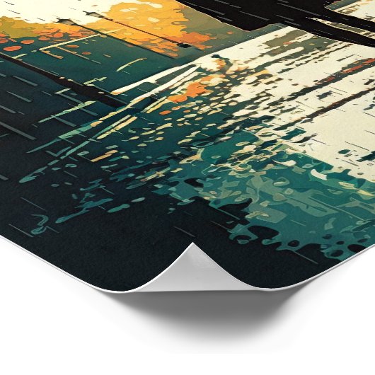 Vrouwen in de regen poster (Hoek)