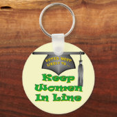 Vrouwen in de rij houden sleutelhanger (Voorkant)