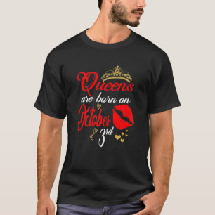 Vrouwen in de rode koninginnen worden geboren op 3 t-shirt