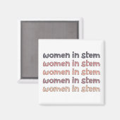 Vrouwen in de Steministische Steminist Stem Afstud Magneet (Voorkant / Achterkant)
