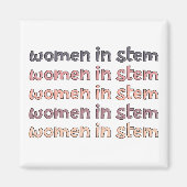 Vrouwen in de Steministische Steminist Stem Afstud Magneet (Voorkant)