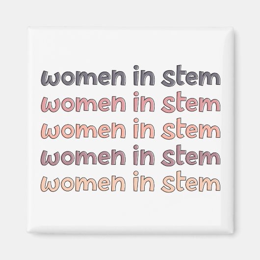 Vrouwen in de Steministische Steminist Stem Afstud Magneet (Voorkant)