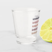 Vrouwen in de Steministische Steminist Stem Afstud Shot Glas (Links)
