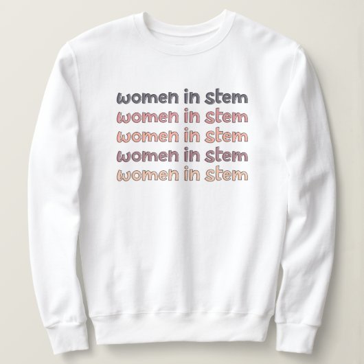 Vrouwen in de Steministische Steminist Stem Afstud Trui (Design voorkant)