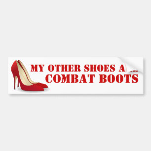 Vrouwen in de strijd tegen de rode Stiletto Heels Bumpersticker