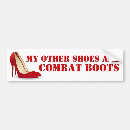 Vrouwen in de strijd tegen de rode Stiletto Heels Bumpersticker (Voorkant)