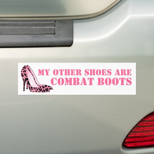 Vrouwen in de strijd tegen Stiletto Heels Bumpersticker (Op auto)