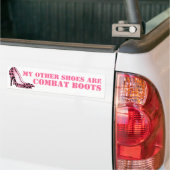 Vrouwen in de strijd tegen Stiletto Heels Bumpersticker (Op Truck)