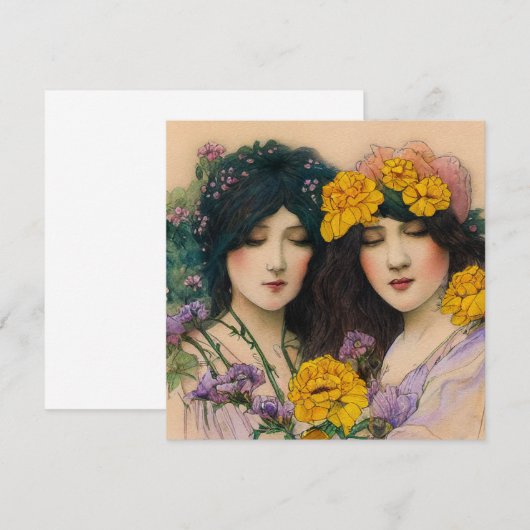 Vrouwen in de tuin 2 (Voorkant / Achterkant)