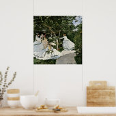 Vrouwen in de tuin door Claude Monet Poster (Keuken)