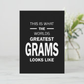 Vrouwen in de wereld de grootste grams grootma Gif Kaart (Staand voorkant)