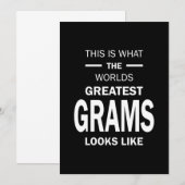 Vrouwen in de wereld de grootste grams grootma Gif Kaart (Voorkant / Achterkant)