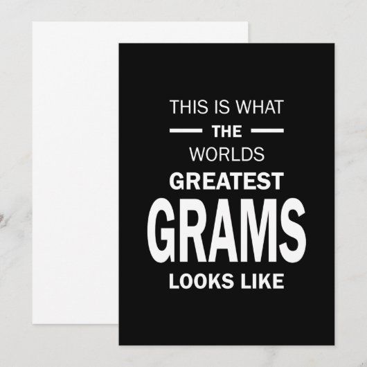 Vrouwen in de wereld de grootste grams grootma Gif Kaart (Voorkant / Achterkant)