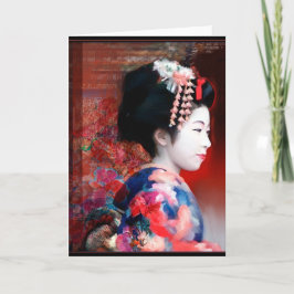 Vrouwen in de wereld: Geisha notecard Kaart