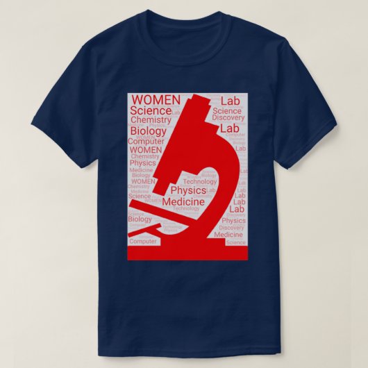 Vrouwen in de wetenschap 2 t-shirt (Design voorkant)