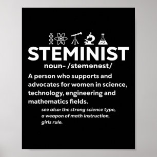 Vrouwen in de wetenschap Steminista Steminist 1 Poster