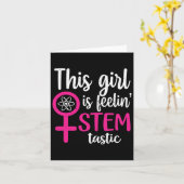 Vrouwen in de wetenschap Steministisch Kaart (Gele Bloem)