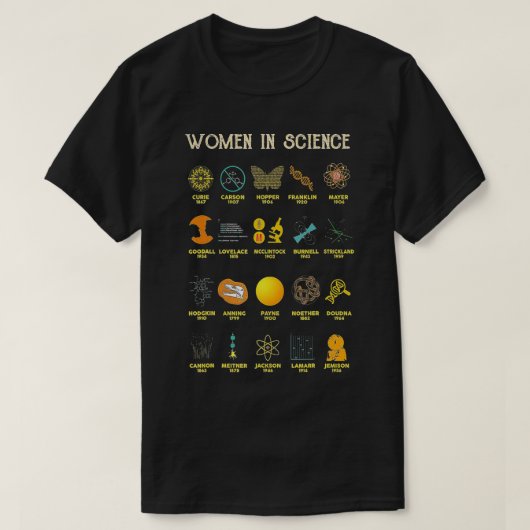 Vrouwen in de wetenschap t-shirt (Design voorkant)