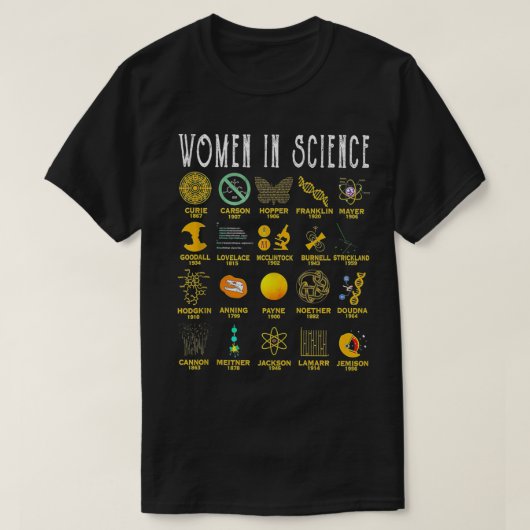 Vrouwen in de wetenschap t-shirt (Design voorkant)