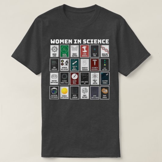 Vrouwen in de wetenschap  t-shirt (Design voorkant)