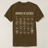 Vrouwen in de wetenschappelijke ontwerpbiologie S T-shirt (Design voorkant)