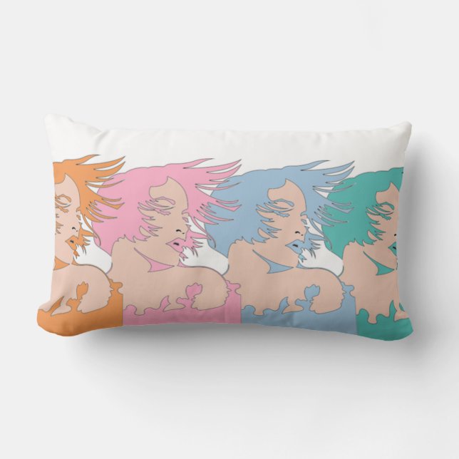 Vrouwen in de Wind Kussen (Voorkant)