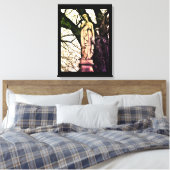 Vrouwen in de winter canvas afdruk (Insitu (Slaapkamer))