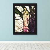 Vrouwen in de winter canvas afdruk (Insitu (Houten vloer))