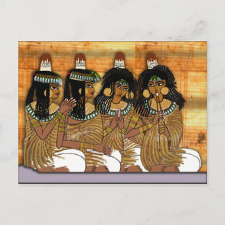 vrouwen in een banket briefkaart