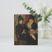Vrouwen in een cafe, c.1924 briefkaart (Staand voorkant)