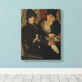 Vrouwen in een cafe, c.1924 canvas afdruk (Insitu (Houten vloer))