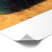 Vrouwen in een groene dress van Claude Monet Poster (Hoek)