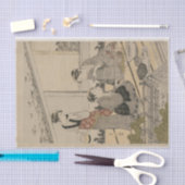 Vrouwen in een theehuis door Kubo Shunman Tissuepapier (Craft)