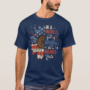 Vrouwen in een wereld vol oma's zijn een nanny Zoo T-shirt