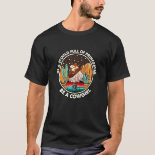 Vrouwen in een wereld vol prinsessen, wees een cow t-shirt
