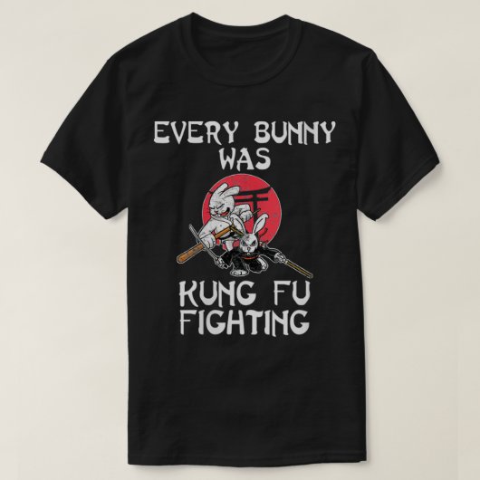 Vrouwen in elke bunny waren kung Fu die de paasgri T-shirt (Design voorkant)