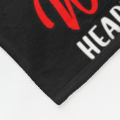 Vrouwen in februari Draag we rood - hartziekte AWA Fleece Deken (Hoek)