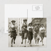  vrouwen in gasmaskers Tweede Wereldoorlog Briefkaart (Voorkant / Achterkant)