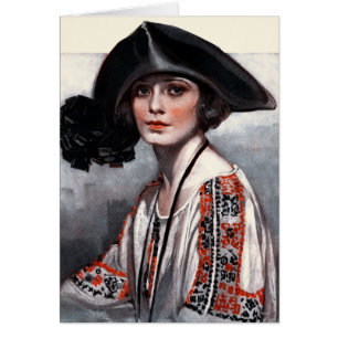 Vrouwen in geborduurde Blouse