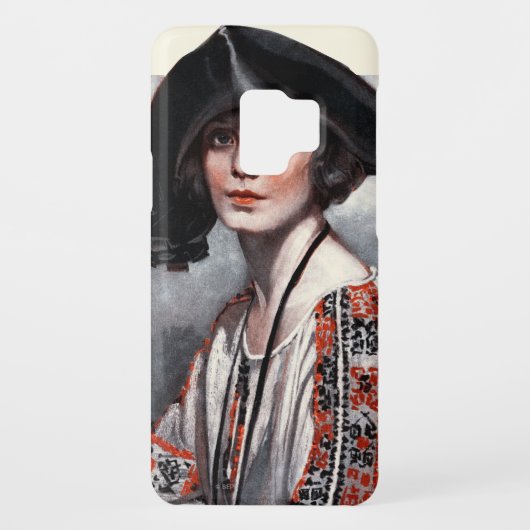 Vrouwen in geborduurde Blouse Case-Mate Samsung Galaxy Hoesje (Achterkant)