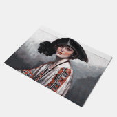 Vrouwen in geborduurde Blouse Deurmat (Schuin)