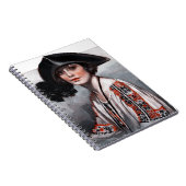 Vrouwen in geborduurde Blouse Notitieboek (Rechterzijde)