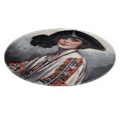 Vrouwen in geborduurde Blouse Snijplank (Hoek)