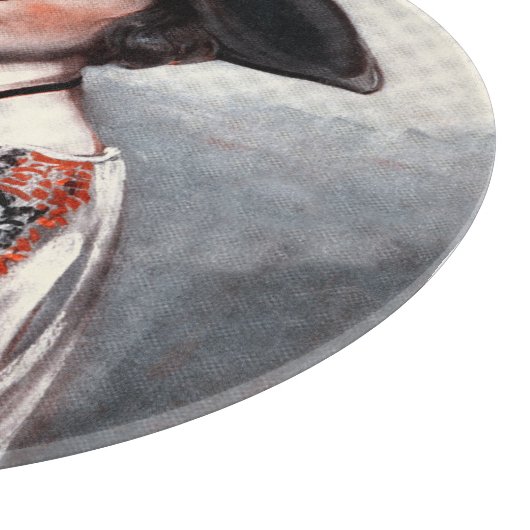 Vrouwen in geborduurde Blouse Snijplank (Hoek)