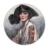 Vrouwen in geborduurde Blouse Snijplank (Voorkant)