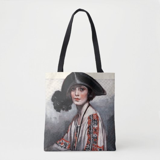 Vrouwen in geborduurde Blouse Tote Bag (Voorkant)